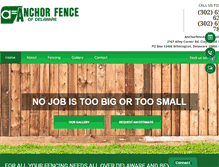 Tablet Screenshot of anchorfencede.com